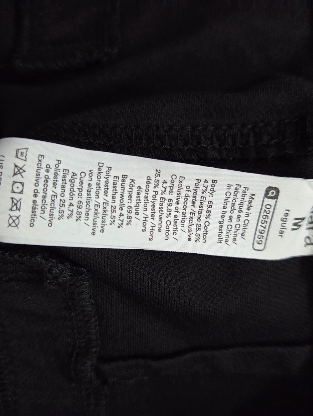 NWT Halara Flex High Waisted Washed Casual Wide Leg Jeans Black Size Medium - Picture 8 of 8